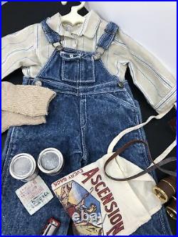 18 American Girl Doll Outfit Kit Summer Camp Story Hobo Overalls Excellent #6