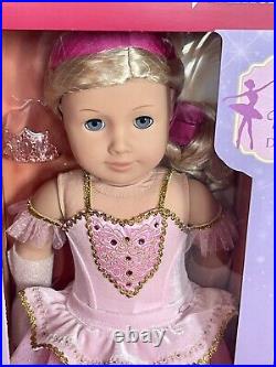 18 American Girl Doll Sparkling Ballerina Outfit Blonde Hair Blue Eye Dance NIB