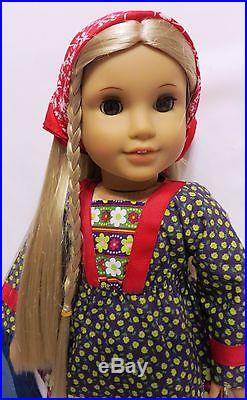 18 American Girl JULIE ALBRIGHT DOLL withCALICO DRESS, MEET Outfit + more