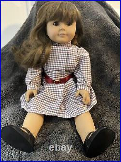 1986 PLEASANT COMPANY AMERICAN GIRL SAMANTHA DOLL WHITE BODY WithBOOKS AND OUTFIT