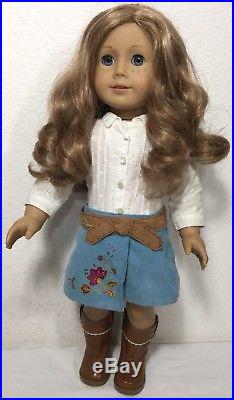 2007 American Girl Doll Nicki Fleming RETIRED Meet Outfit Service Dog Sprocket
