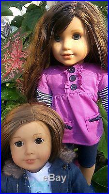 2 American Girl Doll Lot Grace Dog Accessories Clothes Case Outfit Shoes Hair