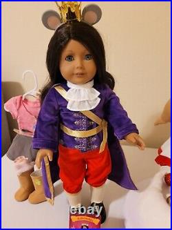 2 American Girl Dolls Dressed in Nutcracker Collection Clothes Lot