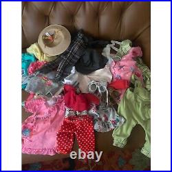 3 X American Girl Dolls Josefina CYO + Clothing and Shoes Lot