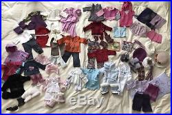 77 American Girl Doll Clothing HUGE LOT Outfits Coats Boots PJs Tops & MORE