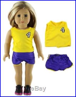 9 Pcs Set Fits American Girl Doll Clothes Accessories 18 Unique Design Outfits