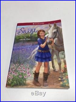 AG American Girl Doll Saige GOTY 2013 withBox Book Meet Outfit EUC