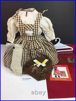 AMERICAN GIRL ADDY Birthday Outfit Pinafore/DressSocksSnoodPamphletAG tag