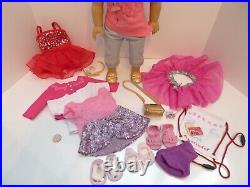 AMERICAN GIRL DOLL Isabelle GIRL OF YEAR 2014 With MEET OUTFIT Clothing Lot Shoes