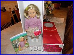 AMERICAN GIRL DOLL KIT NIB HISTORICAL DOLL RETIRED MEET OUTFIT & Paperback Book