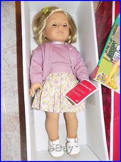 AMERICAN GIRL DOLL KIT NIB HISTORICAL DOLL RETIRED MEET OUTFIT & Paperback Book
