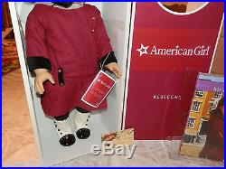 AMERICAN GIRL DOLL NIB REBECCA 18 With BOOK MEET OUTFIT HAIR NET RETIRED VERSION