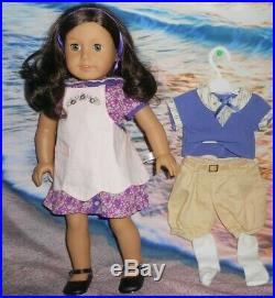 AMERICAN GIRL DOLL RUTHIE IN MEET OUTFIT WithHTF APRON PLUS PLAY OUTFIT
