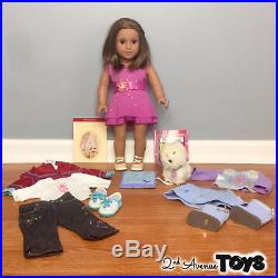AMERICAN GIRL Doll & Clothes Lot EUC 18 Brown Hair Eyes Outfits ALL AG BRAND