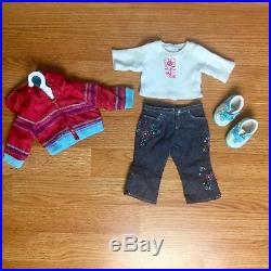 AMERICAN GIRL Doll & Clothes Lot EUC 18 Brown Hair Eyes Outfits ALL AG BRAND