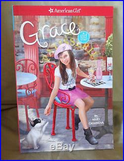American Girl Grace Doll + Book & Bistro Set & Minidoll & Outfit & Accessories