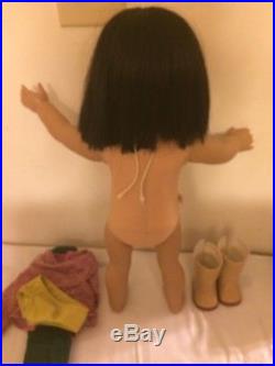 AMERICAN GIRL-IVY LING Doll, Original Outfit, RETIRED with Pierced Ears EUC