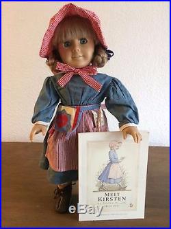 American Girl Kirsten Doll With Meet, School, Checked Dress Outfits