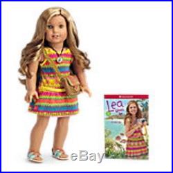 American Girl Lea Clark Doll- Plus Accessories Pajamas Bahia Outfit Lot