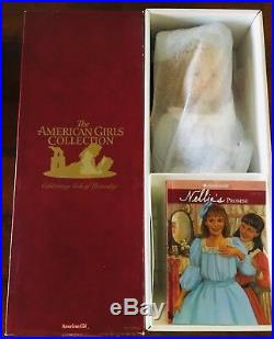 AMERICAN GIRL NELLIE DOLL + BOOK + MEET OUTFIT NIB Brand New 18 doll withfreckles