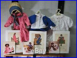 Addy Walker American girl doll lot Doll, Trunk, books, outfits, accessories