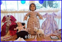 Amazing Vtg Pleasant Company American Girl Lot-felicity Polly Cradle Outfits Etc