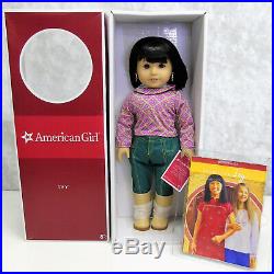 American Chinese Girl Doll IVY LING + Meet Outfit + Earrings Accessory Book BOX+