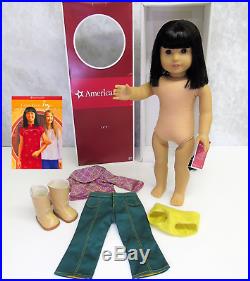 American Chinese Girl Doll IVY LING + Meet Outfit Earrings Accessory Book BOX +