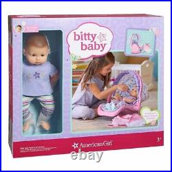 American Girl 15 Bitty Baby Doll and Accessories With Dark Brown Hair/Eyes