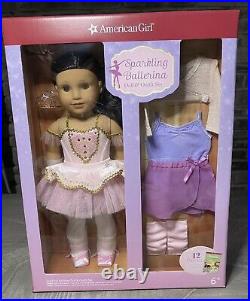 American Girl 18 Brown Hair Sparkling Ballerina Doll & Outfit Set 12 Pieces