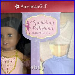 American Girl 18 Brunette Hair Sparkling Ballerina Doll & Outfit 12 Piece Set