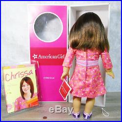 American Girl 18 CHRISSA DOLL Meet Outfit Panties Book Friend Of Sonali & Gwen