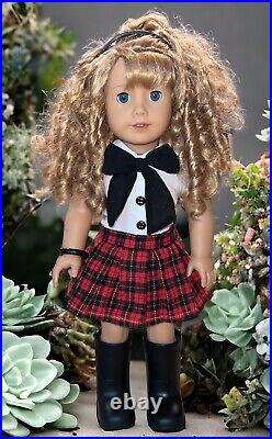 American Girl? 18 COURTNEY MOORE Historical Doll with Unbranded Outfit