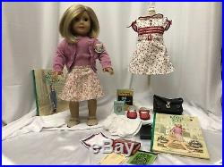 American Girl 18 Doll Kit Kittredge Meet Dress Shoes Outfit Clothes Huge Lot 30