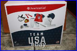 American Girl 18 Doll Retired Team USA Softball Outfit Gear Outfit Set NIB