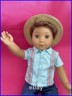 American Girl 18 Logan Everett Boy Doll Retired 2014 With Outfit