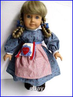 American Girl 18 Pleasant Company Doll KIRSTEN w Outfit Dress Boots Socks Apron