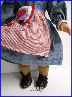 American Girl 18 Pleasant Company Doll KIRSTEN w Outfit Dress Boots Socks Apron