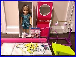 American Girl 2012 McKenna Doll Lot Box Meet Outfit Gymnastics Performance Set