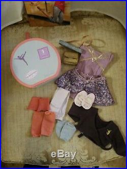 American Girl 2014 Isabelle 18 Doll With Ballet outfit & Dance Case, VGUC