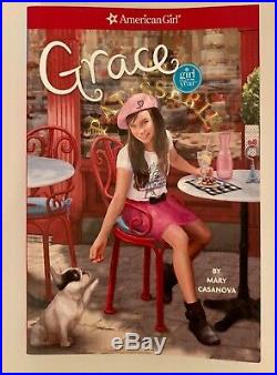 American Girl 2015 Grace Doll and Book with her Baking Outfit an Sleeping Outfit