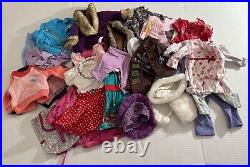 American Girl 36 Clothes, 16 Shoes, Paper Dolls & Accessories Lot Preowned