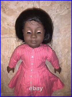 American Girl Addy Walker Doll Vintage Original with Pink Meet Dress Outfit