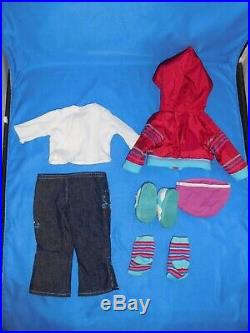 American Girl Asian Doll #4 Retired With Ready For Fun Complete Outfit Euc