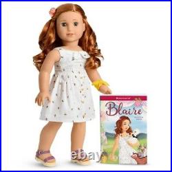 American Girl BLAIRE Wilson DOLL and BOOK plus her CASUAL OUTFIT DRESS Fast Ship