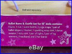 American Girl Ballet Barre And Outfit Set 15 Pieces For 18 Dolls