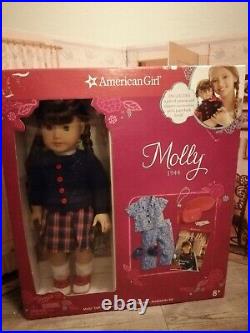 American Girl Beforever Molly Doll Lot Meet Outfit Accessories Pajamas BNIB NRFB