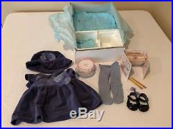 American Girl Bitty Baby Lot Doll Pink Gingham Outfit 4 Boxed Sets Clothes Shoes