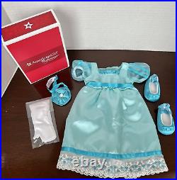 American Girl? CAROLINE ABBOTT PARTY GOWN New in Box Turquoise Blue Dress