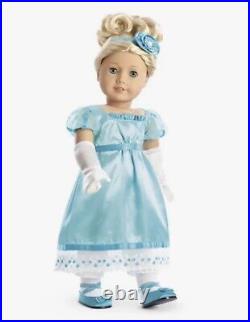 American Girl? CAROLINE ABBOTT PARTY GOWN New in Box Turquoise Blue Dress